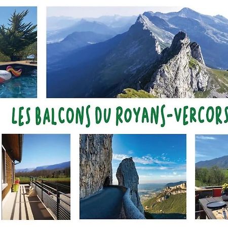 Balcons Du Royans.Logement Entier Piscine Saint-Jean-en-Royans Buitenkant foto